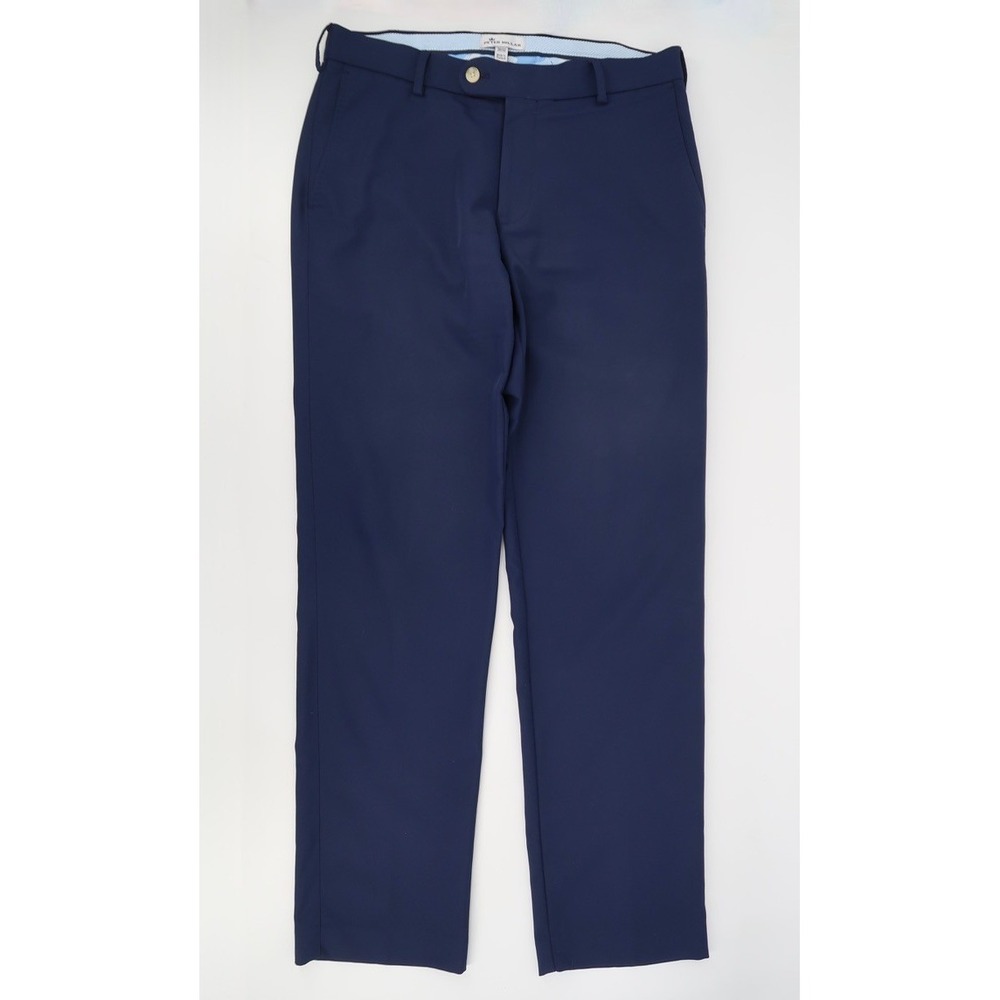 Peter Millar Durham High Drape Performance Pants Mens 30x32 Navy Golf Trousers